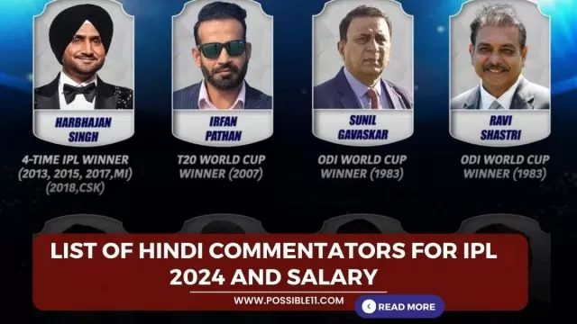 List of Hindi commentators for IPL 2024