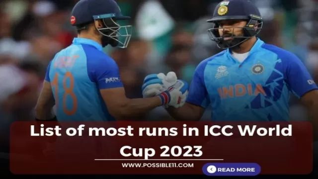 List of most runs in ICC World