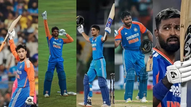 List of Top 5 Indian Batters with