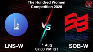 LNS-W vs SOB-W 2026 Match Preview, Head to Head, Playing XI & AI Prediction LNS-W vs SOB-W 2026 Match Preview,
