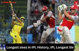 Longest sixes in IPL