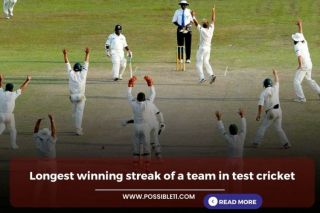 Longest winning streak of a team