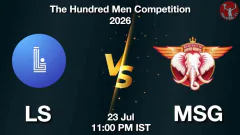 LS vs MSG 2026 Match Picture