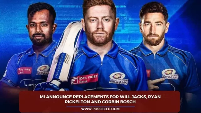 MI announce replacements for Will Jacks, Ryan