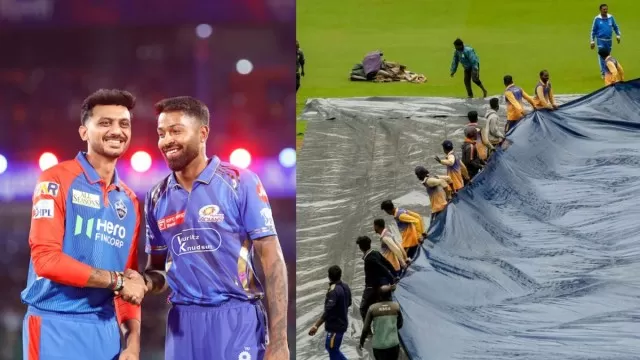 MI vs DC match agar baarish ke