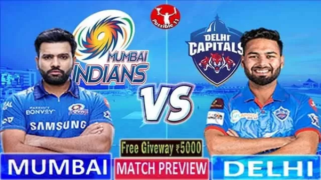 MI vs DC Match Preview, MI vs