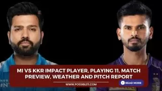 MI vs KKR Impact Player, Playing