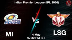 MI vs LSG IPL 2026, Picture