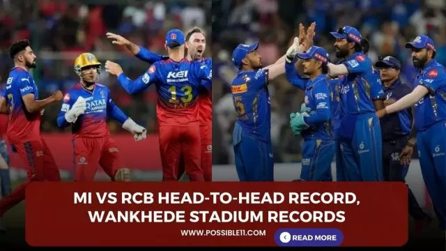 MI vs RCB head-to-head record, Wankhede Stadium