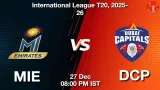 MIE vs DCP, Pitch
