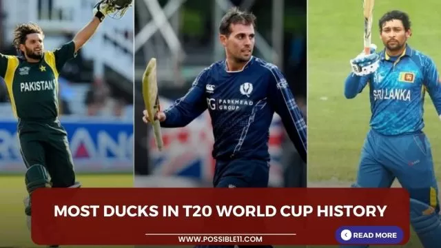 Most Ducks In T20 World Cup History