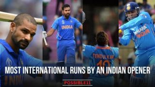 Most international runs by an Indian
