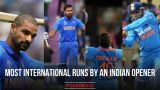 Most international runs by