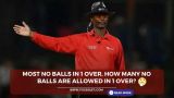 Most no balls in