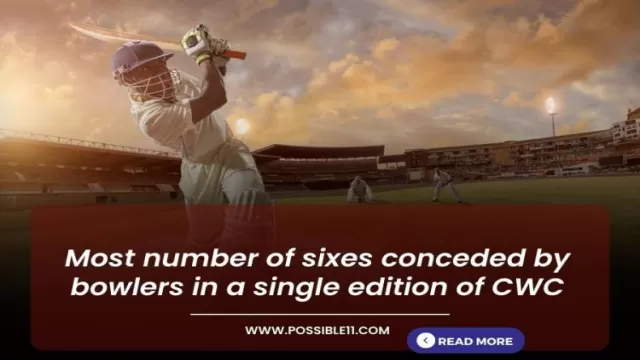 Most number of sixes conceded by bowlers