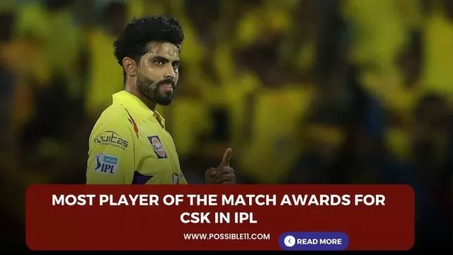 Most Player of the Match awards for