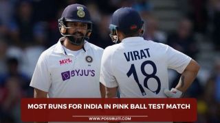 Most runs for India in pink