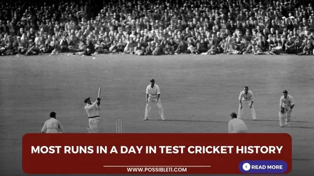 Most runs in a day in Test