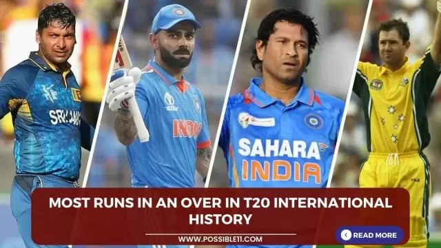 Most runs in an over in T20