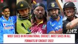Most Sixes In International