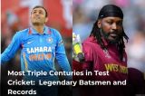 Most Triple Centuries in