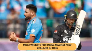 Most wickets for India against New
