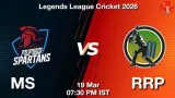 MS vs RRP LLC 2026, Pitch Report, Head to Head, Playing 11, AI Prediction