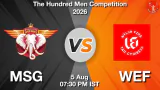 MSG vs WEF 2026