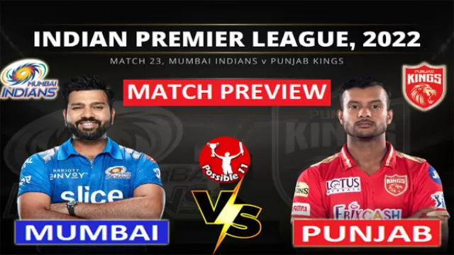 Mumbai vs Punjab - MI vs PBKS