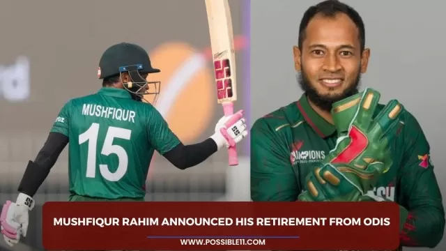 Mushfiqur Rahim announced his retirement from ODIs