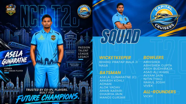 NCR T20 League: Capital Cruisers Full Squad,