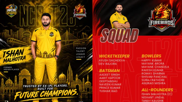 NCR T20 League: Faridabad Firebirds Full Squad,
