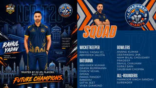 NCR T20 League: Ghaziabad Giants Full Squad, Schedule & Team Preview NCR T20 League: Ghaziabad Giants Full