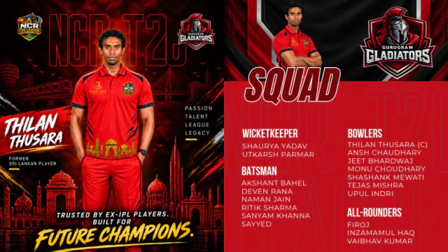 NCR T20 League: Gurugram Gladiators Full Squad,