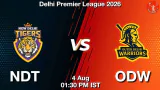NDT vs ODW DPL 2026 Match Preview, Head to Head, Playing XI & AI Prediction