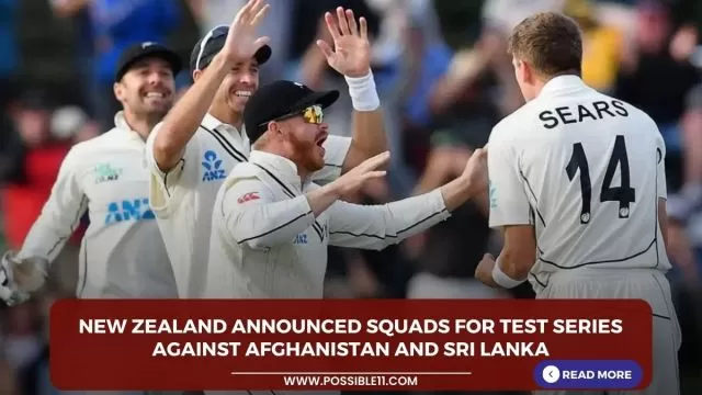 New Zealand announced squads for Test series