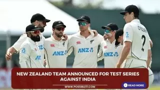 New Zealand team announced for Test