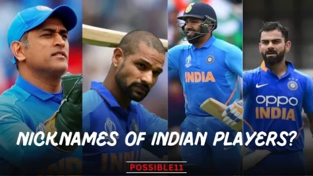 Nicknames of Indian players?