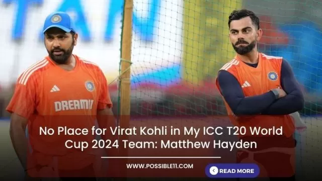No Place for Virat Kohli in T20
