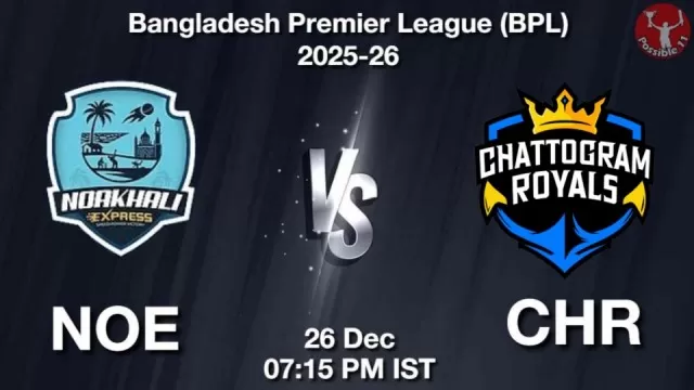 NOE vs CHR BPL 2025-26, Pitch Report,