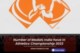 Number of Medals India