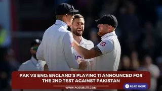 PAK vs ENG: Englands playing 11