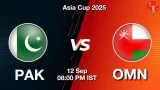 PAK vs OMN Asia