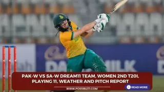 PAK-W vs SA-W Dream11 Team, Women