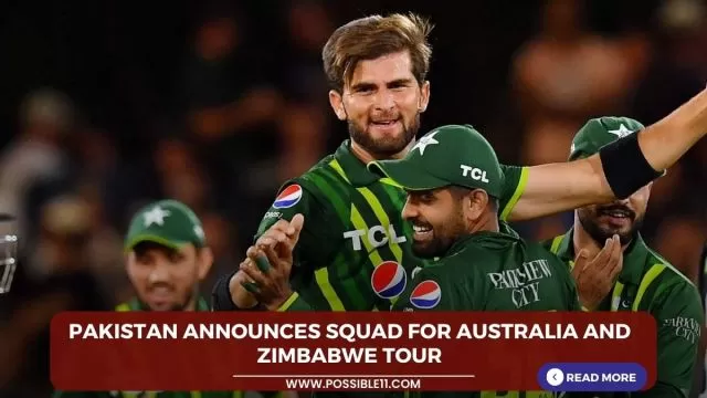 Pakistan announces squad for Australia and Zimbabwe