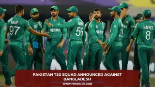 Pakistan T20 squad announced against Bangladesh