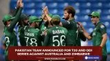 Pakistan team announced for