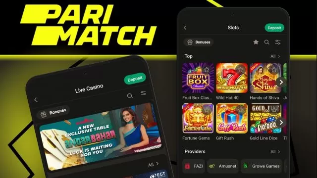 Parimatch App for Betting on Casino Games