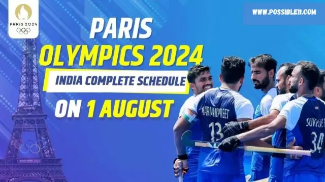 Paris Olympics 2024 : 1 August India