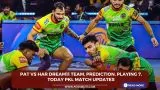PAT vs HAR Dream11